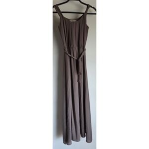 Banana Republic Heritage Maxi Dress Size 00 Formal Sleeveless Brown Solid Gown